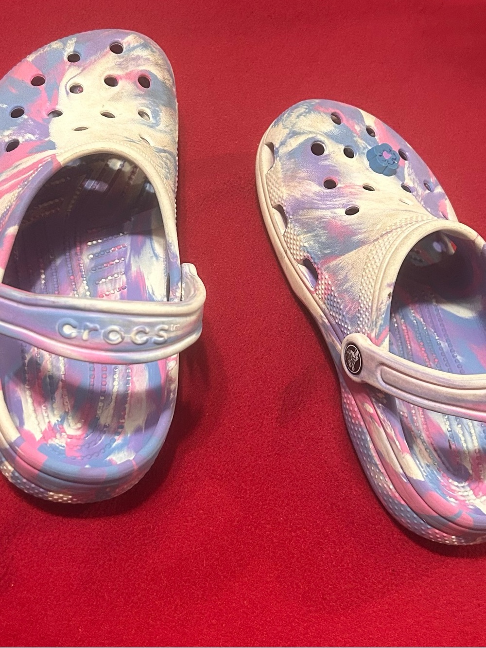 Crocs for you! Size J 5. Great shape!!!!!